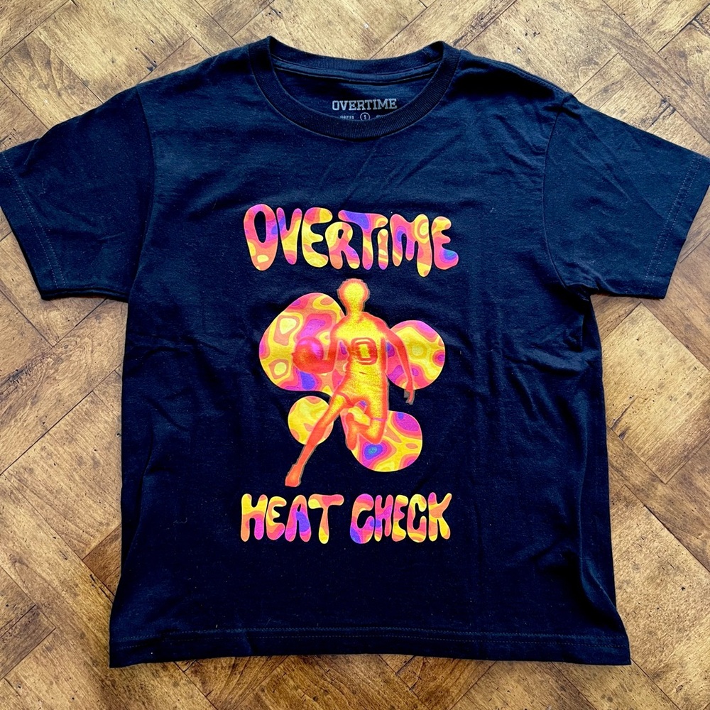 Kids Overtime Black Graphic T-Shirt